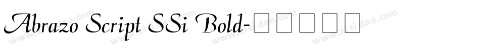 Abrazo Script SSi Bold字体转换